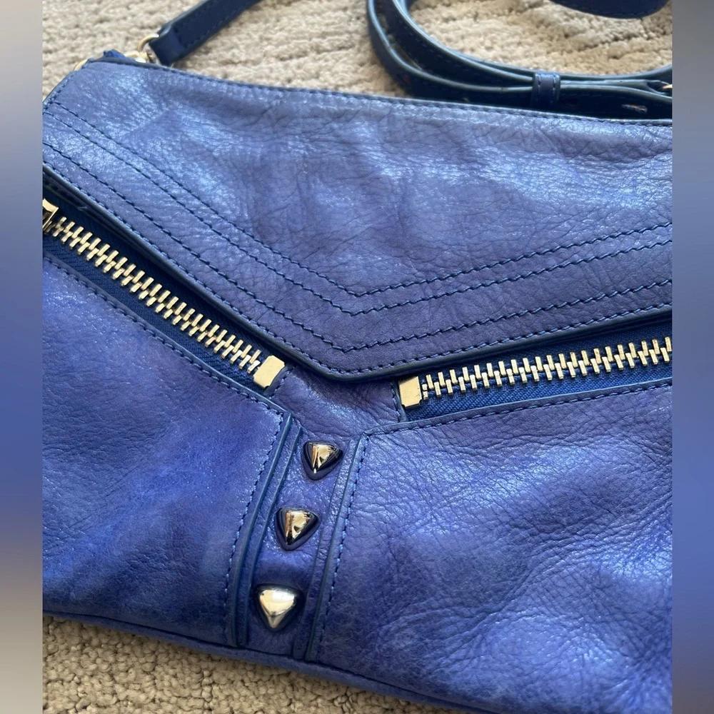 Botkier Blue Leather Crossbody Bag